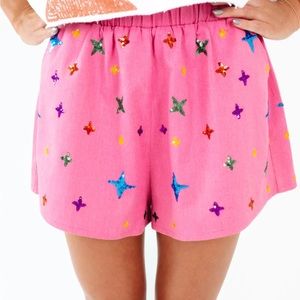 Pink Queen of Sparkles Disco Shorts - Worn at Taylor Swift Eras Tour